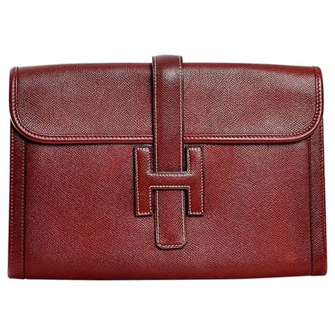 bordeaux Hermès Clutch bags for Women 